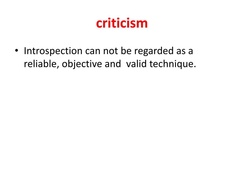 criticism