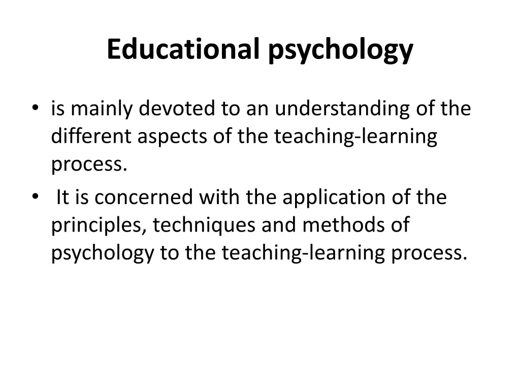 educational psychology