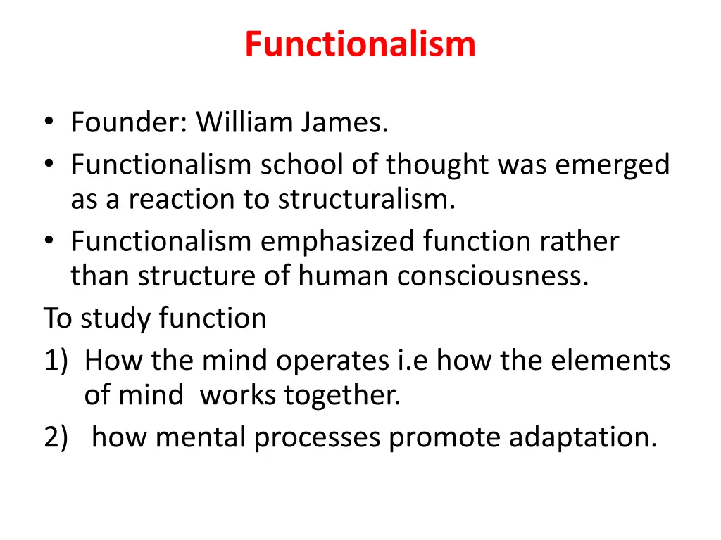 functionalism