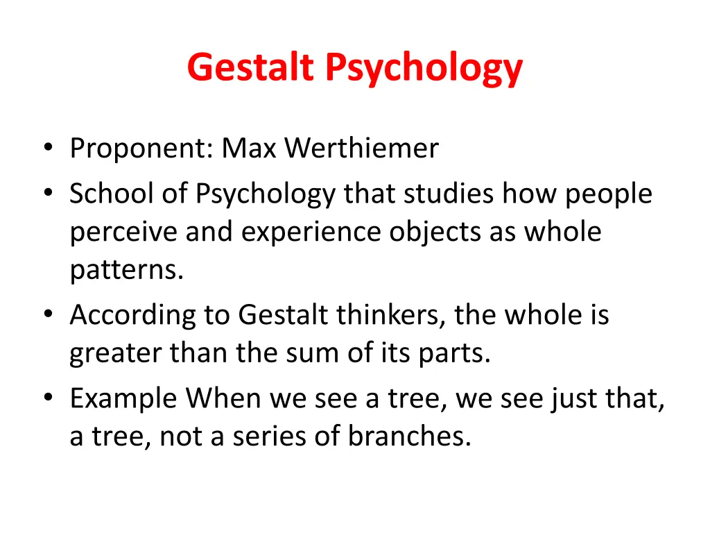 gestalt psychology