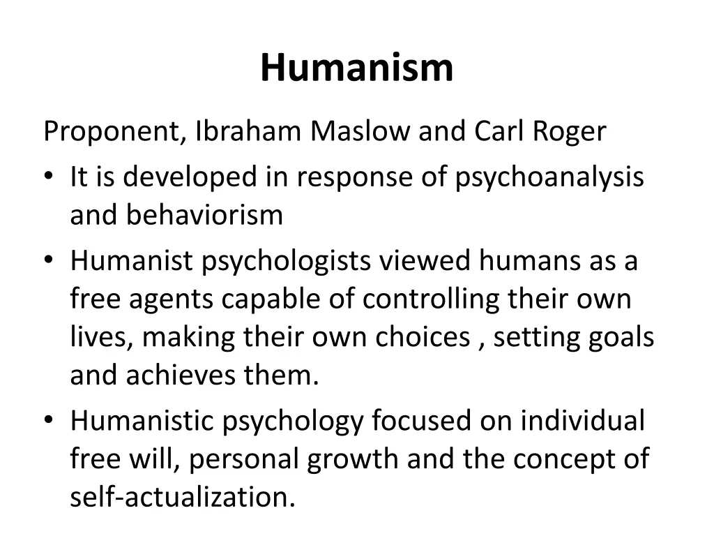 humanism