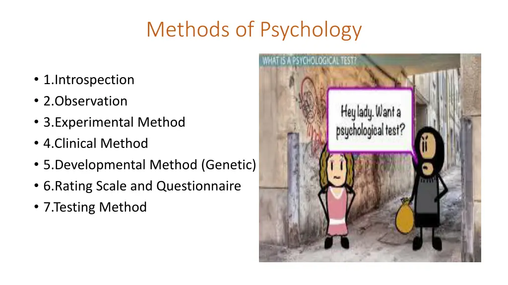 methods of psychology