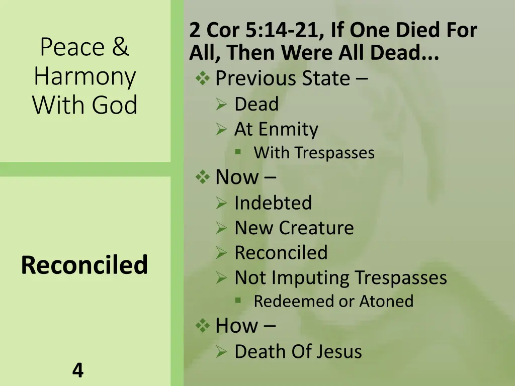 2 cor 5 14 21 if one died for all then were