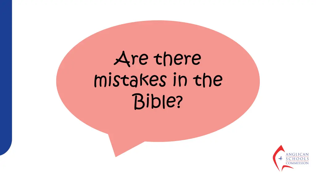 are there mistakes in the bible