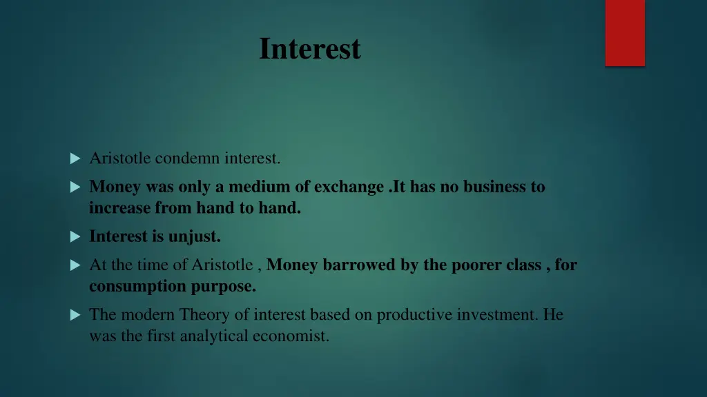 interest