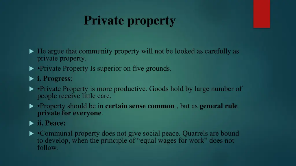 private property