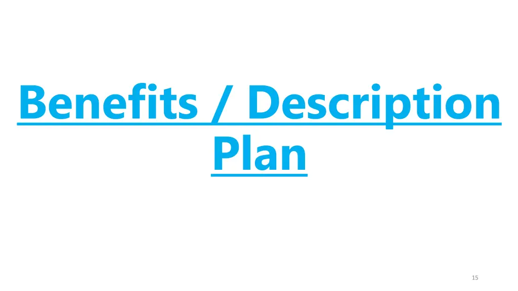 benefits description plan