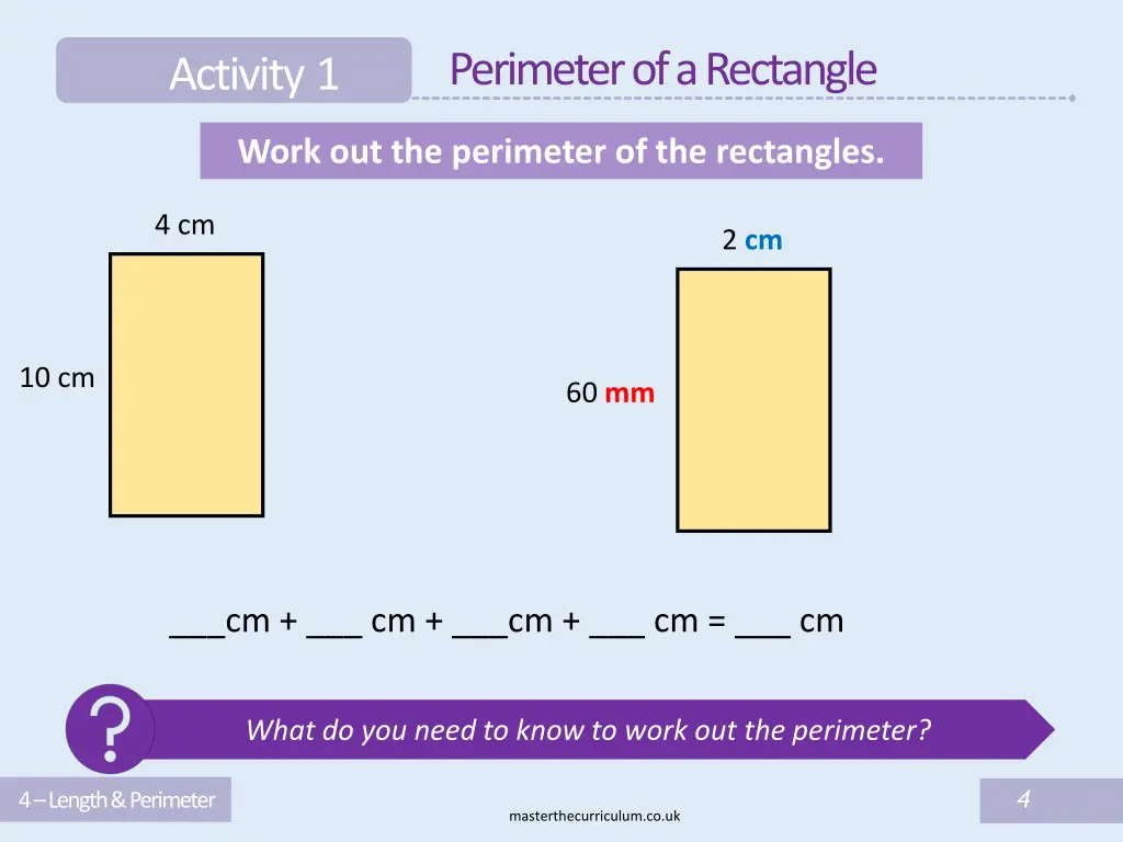 perimeter of a rectangle 3