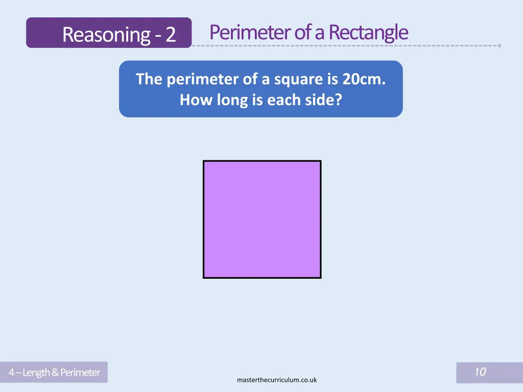 perimeter of a rectangle 9