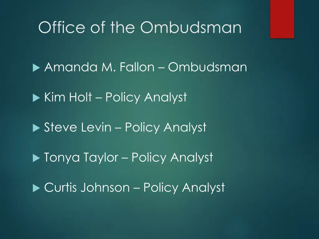 office of the ombudsman 1