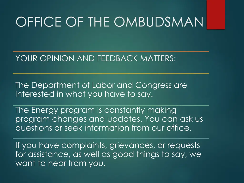 office of the ombudsman 5