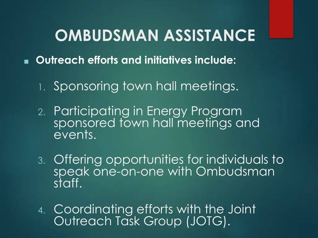 ombudsman assistance 1