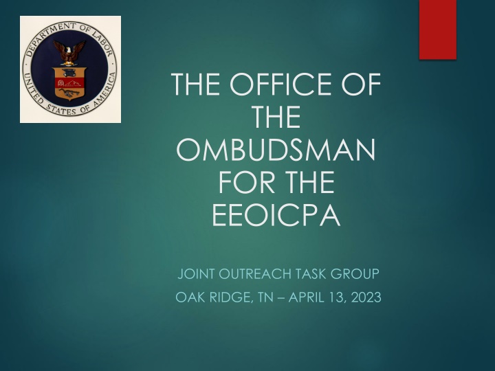 the office of the ombudsman for the eeoicpa