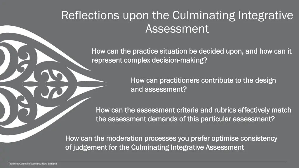 reflections upon the culminating integrative