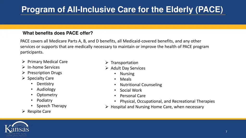 program of all inclusive care for the elderly pace 5