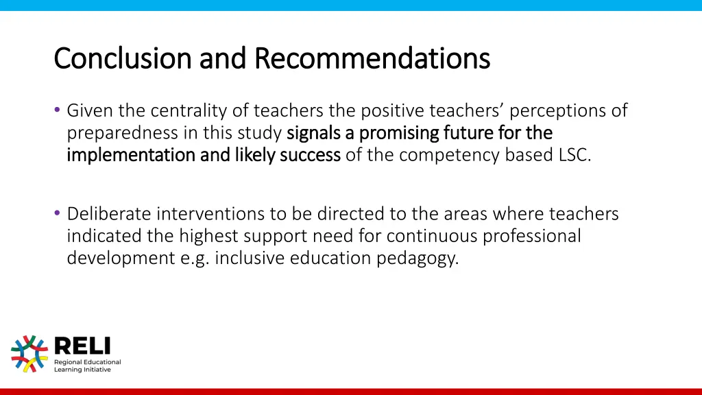 conclusion and recommendations conclusion