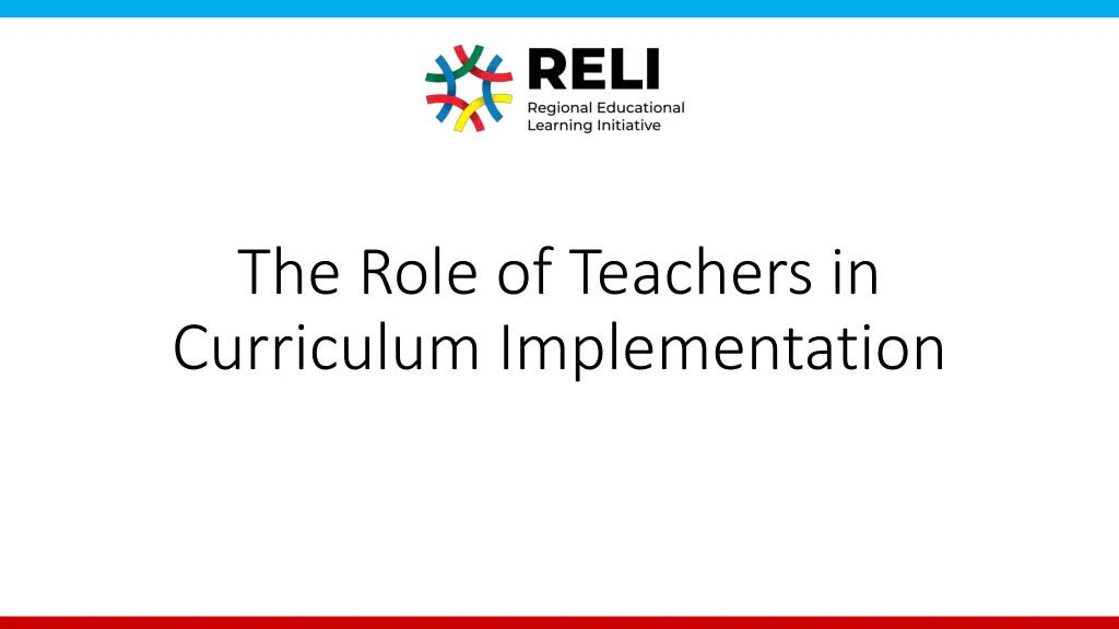 the role of teachers in curriculum implementation