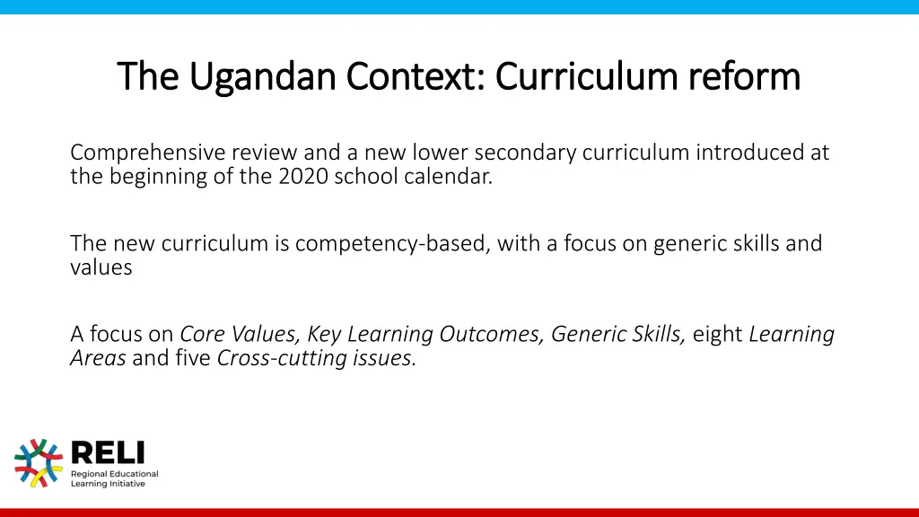 the ugandan context curriculum reform the ugandan