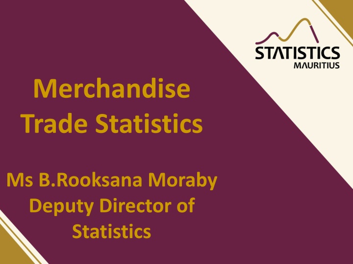 merchandise trade statistics