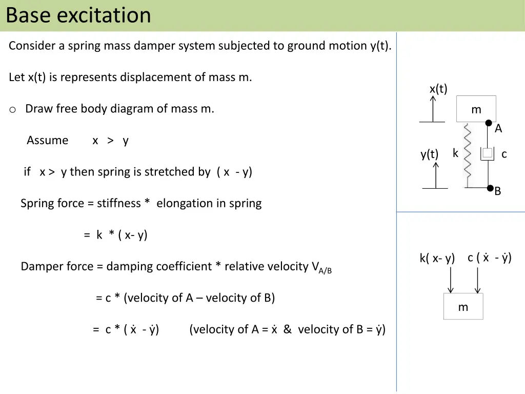 base excitation 1