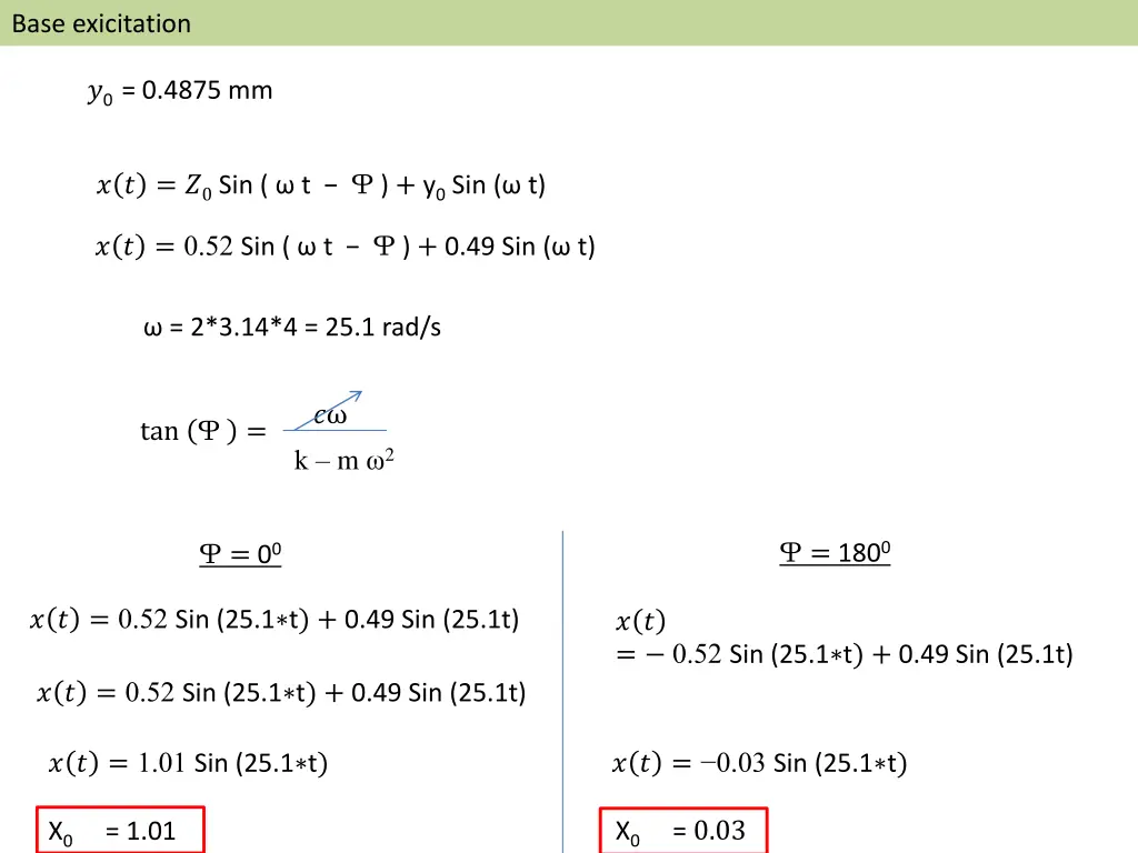 base exicitation 1