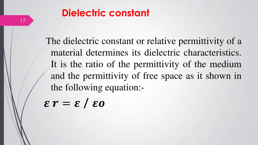 dielectric constant