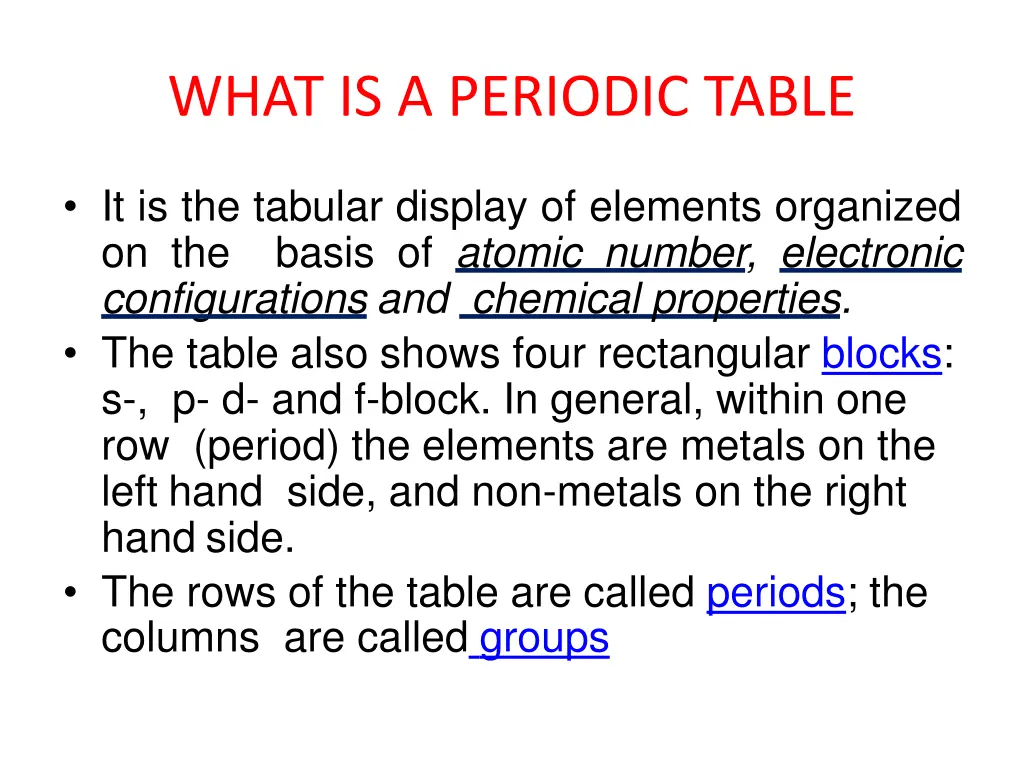 what is a periodic table