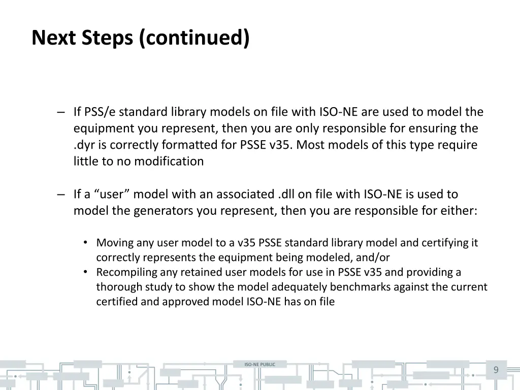 next steps continued