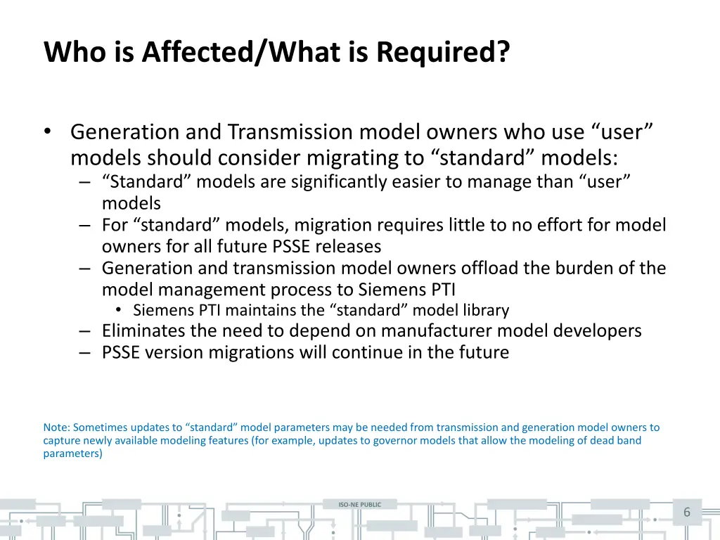 who is affected what is required 1