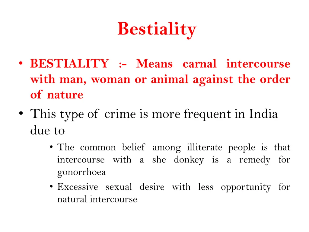 bestiality