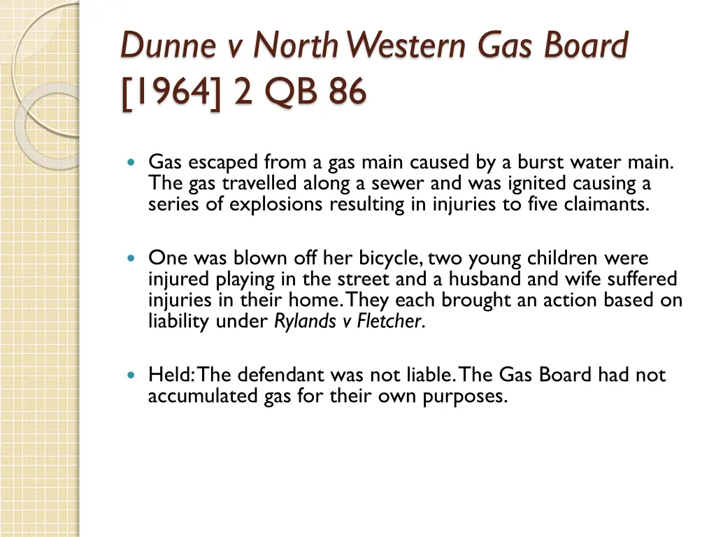 dunne v north western gas board 1964 2 qb 86