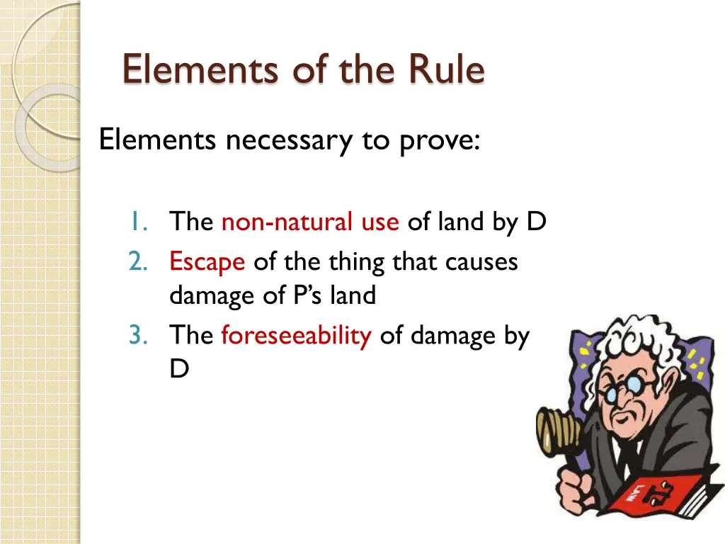 elements of the rule