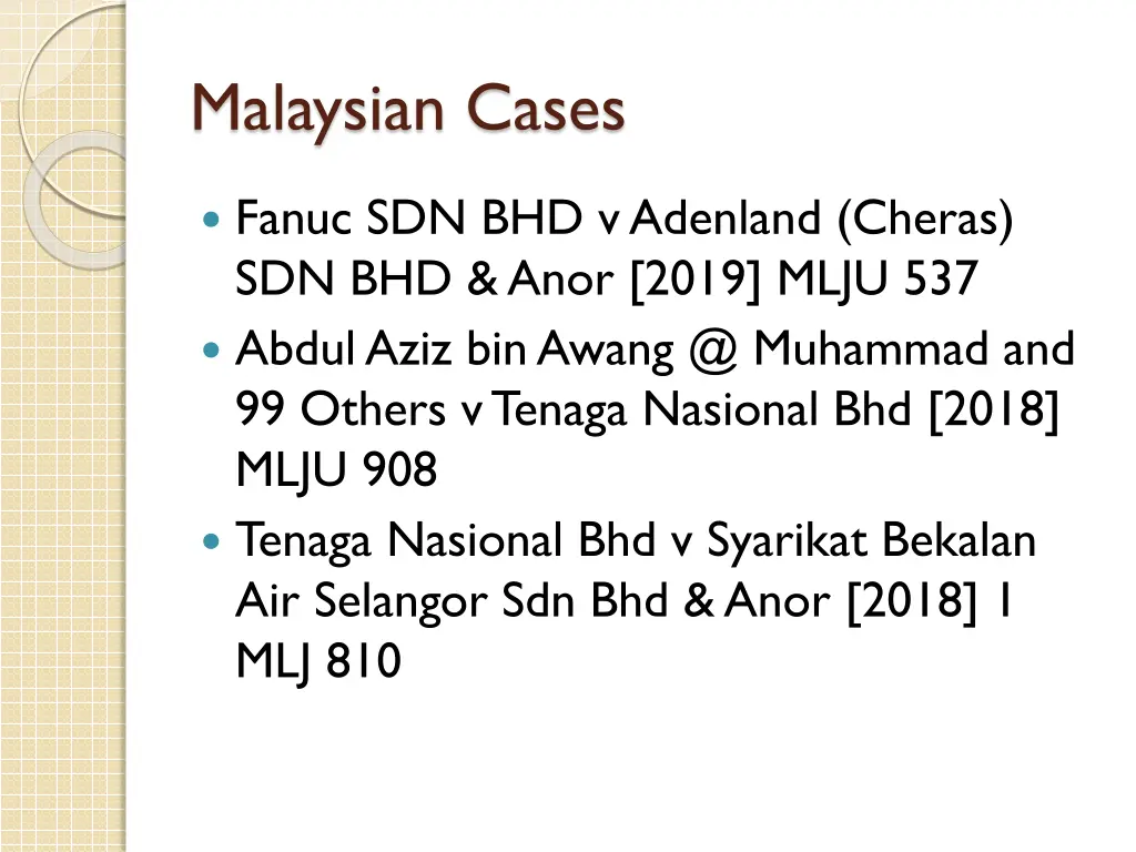 malaysian cases