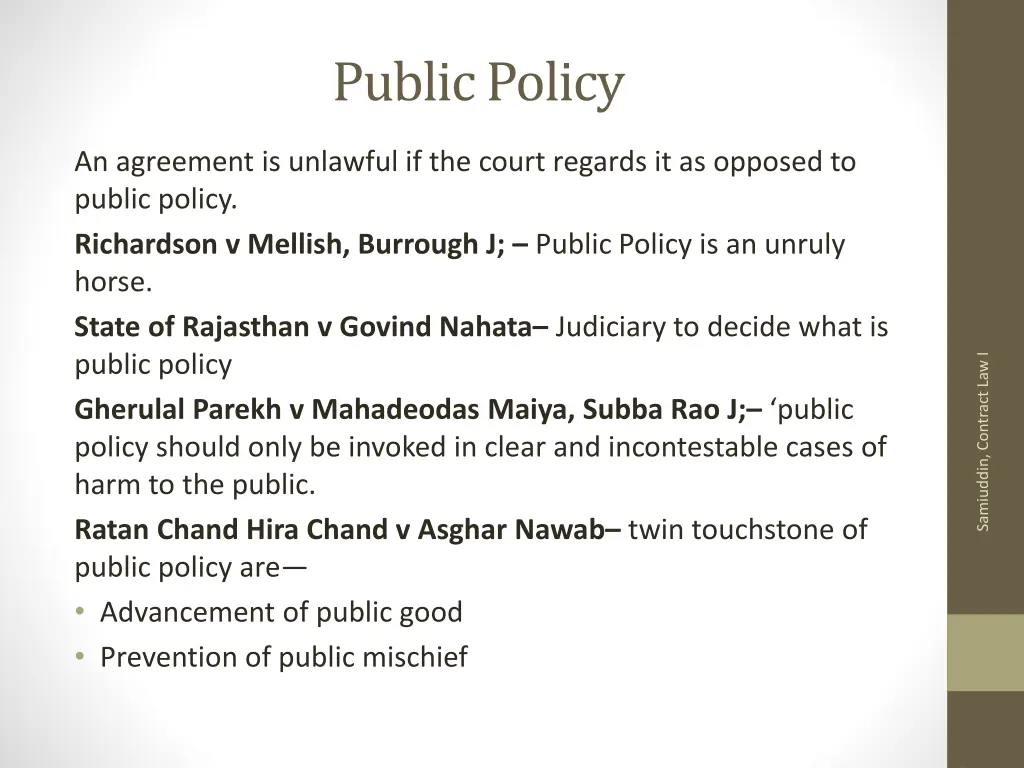 public policy