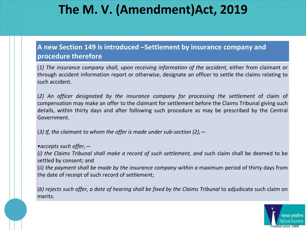 the m v amendment act 2019 1