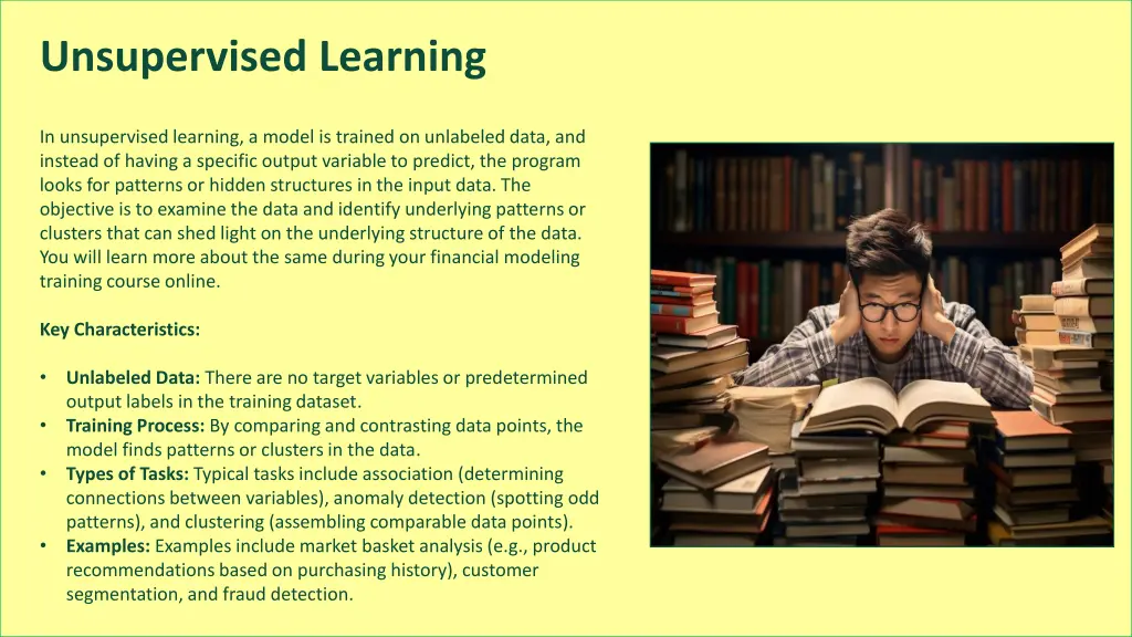 unsupervised learning