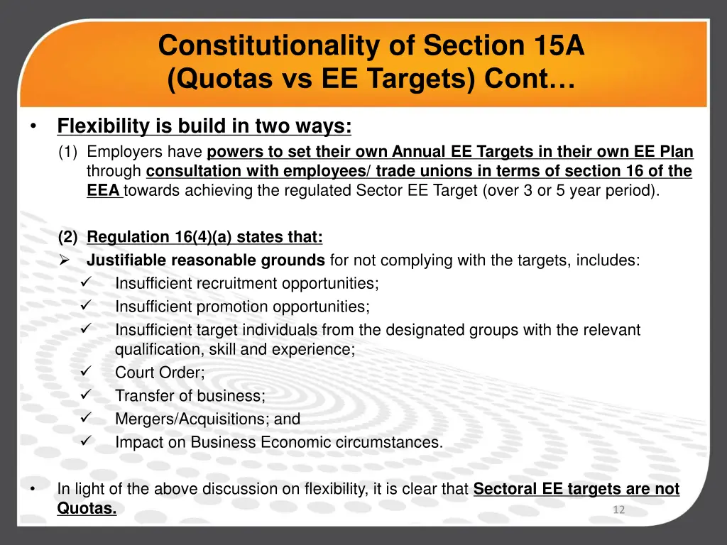 constitutionality of section 15a quotas 3