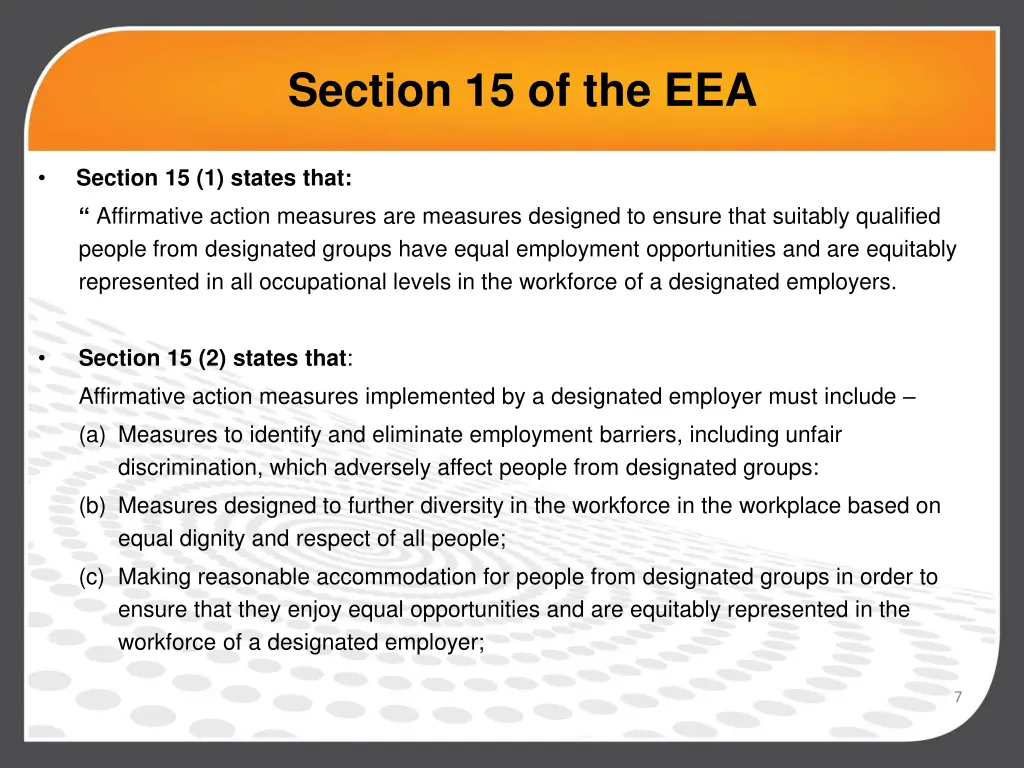 section 15 of the eea