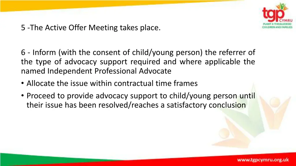 5 the active offer meeting takes place