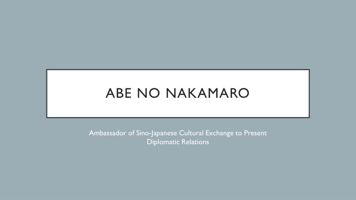 abe no nakamaro