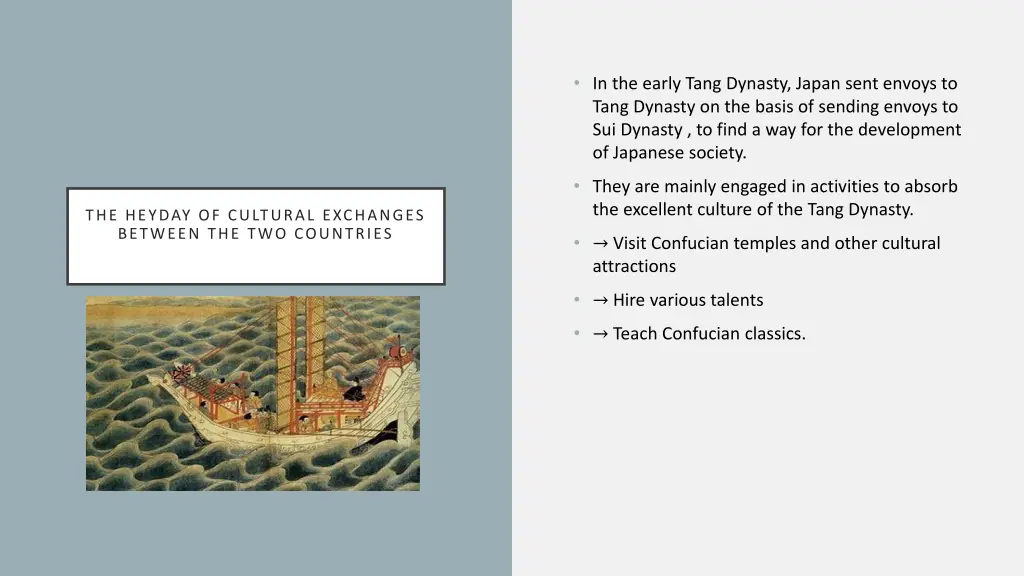 in the early tang dynasty japan sent envoys