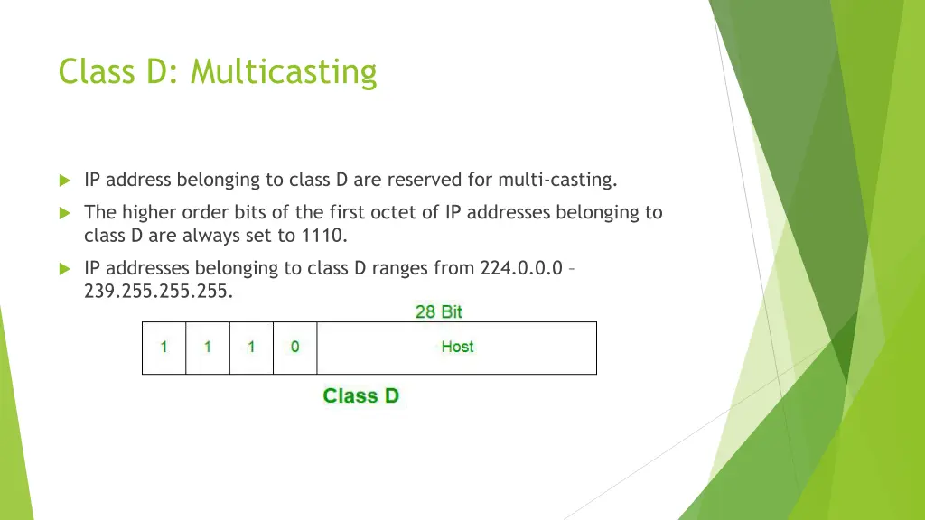 class d multicasting