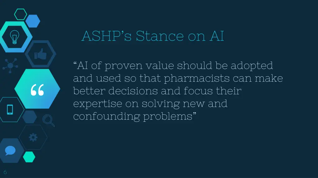 ashp s stance on ai