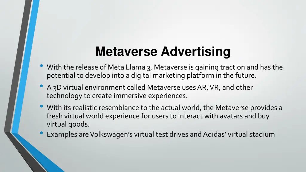 metaverse advertising with the release of meta