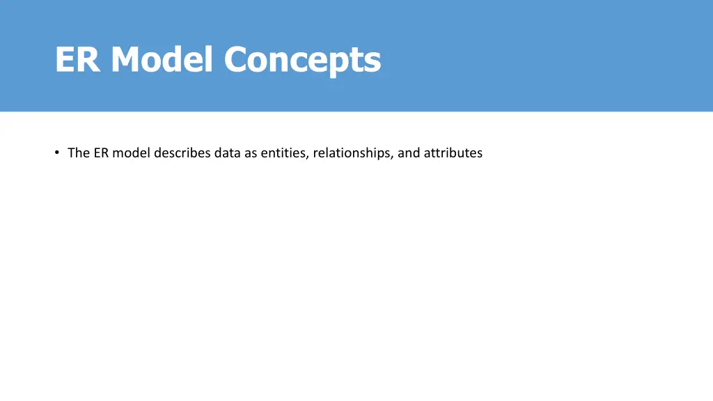 er model concepts