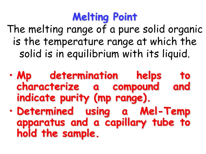 melting point