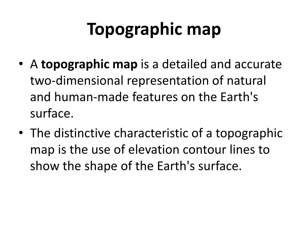 topographic map