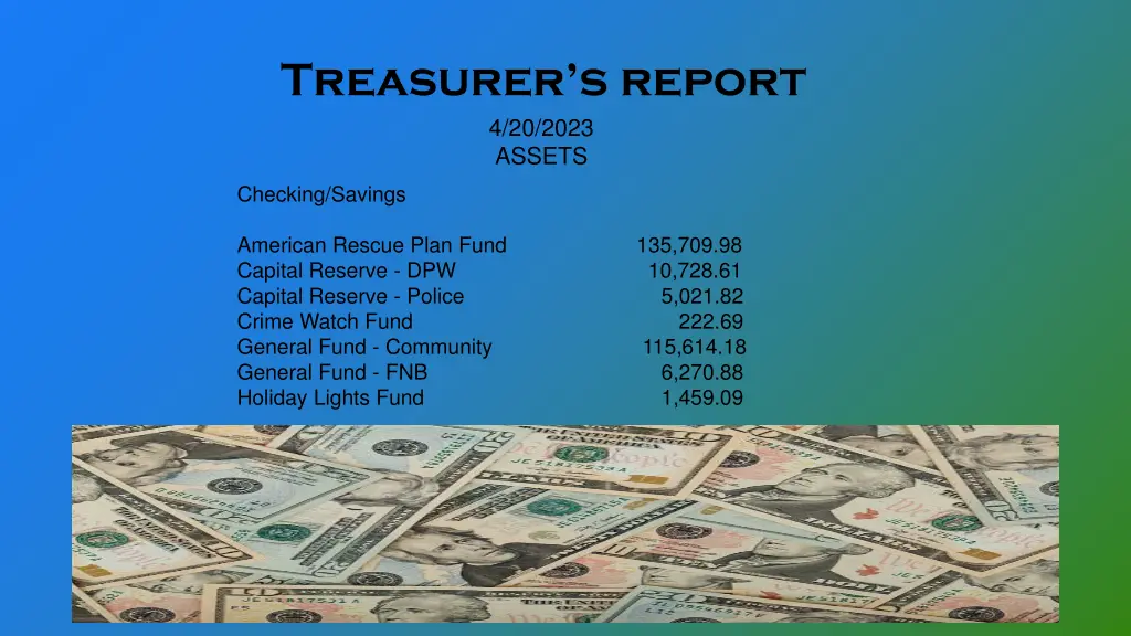 treasurer s report 4 20 2023 assets