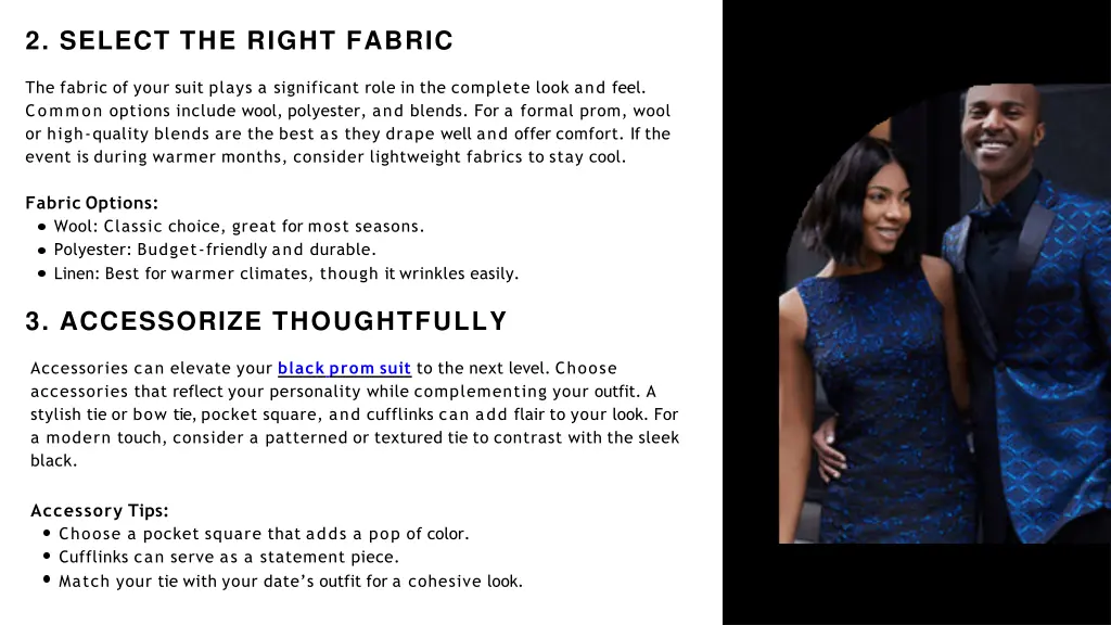 2 select the right fabric