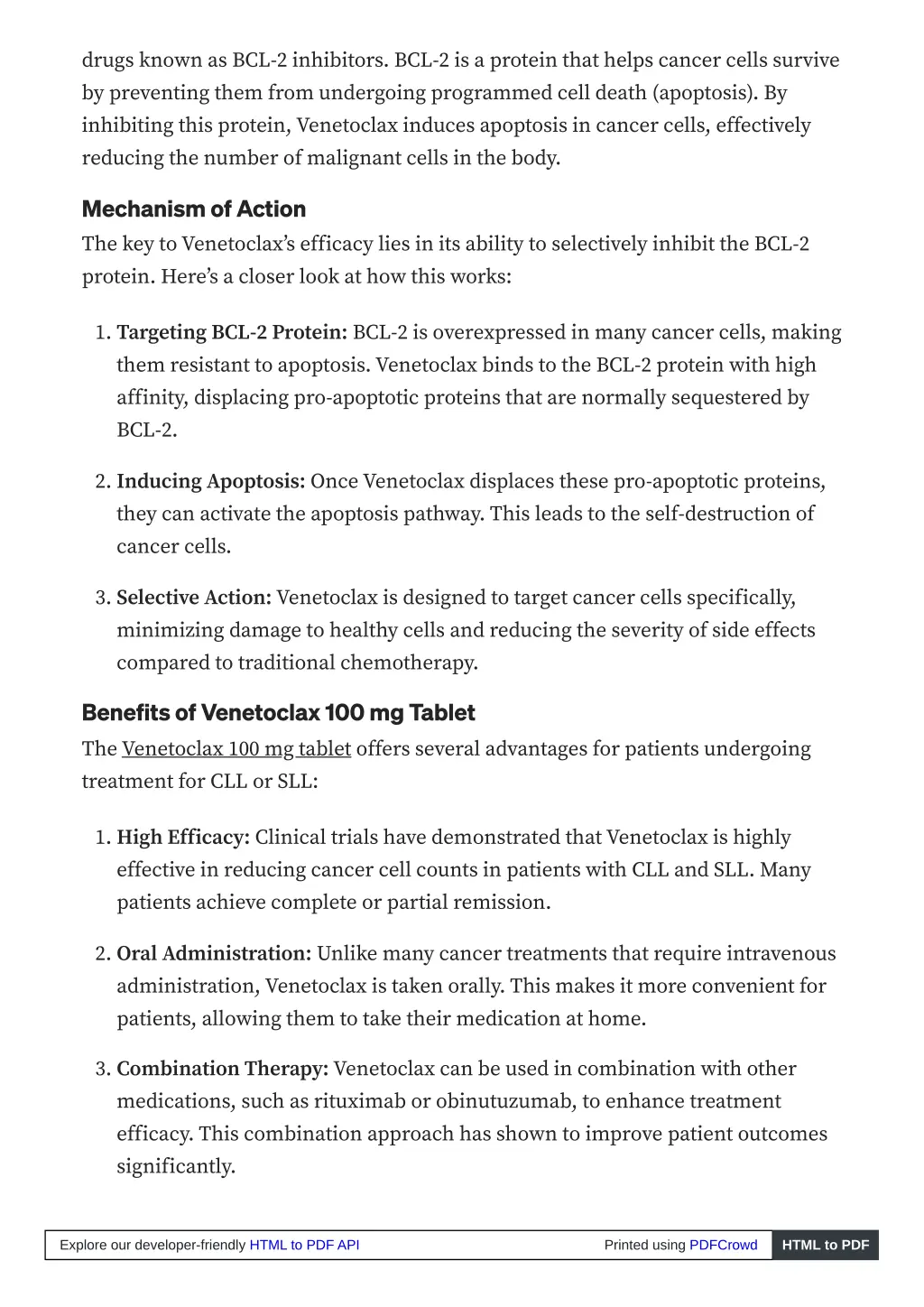 drugs known as bcl 2 inhibitors